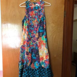 Tracy Reese multi watercolor floral dress